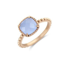 Victoria Rose gold színű kék köves gyűrű gyűrű