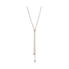 VICTORIA Rose gold színű rózsaszín köves nyaklánc nyaklánc