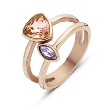 VICTORIA Rose gold színű színes köves gyűrű gyűrű