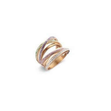VICTORIA rose gold színű színes köves gyűrű colour gyűrű