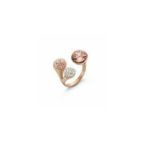 VICTORIA rose gold színű színes köves gyűrű trikolor gyűrű