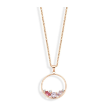 Victoria Rose gold színű színes köves nyaklánc nyaklánc