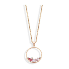 VICTORIA rose gold színű színes köves nyaklánc stones nyaklánc