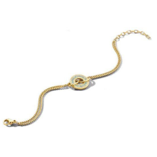 VICTORIA Színes köves arany színű karkötő karkötő