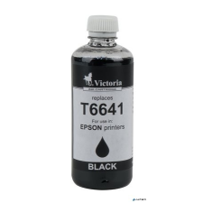 VICTORIA T66414 Tinta, L100, 200mfp nyomtatókhoz, VICTORIA fekete, 100ml nyomtatópatron & toner
