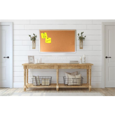 VICTORIA VISUAL Parafatábla, 60x100 cm, fa keret, VICTORIA VISUAL parafatábla