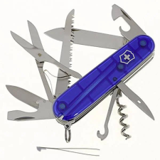 Victorinox Huntsman Transparent Blue 15Func zsebkés svájci bicska 1.3713.T2 horgászkés