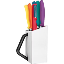 Victorinox készlet Swiss Classic, steakhez, kaparóval, 7 darab, színes kés és bárd