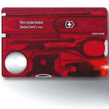 Victorinox Swiss Card Lite áttetsző piros kés és bárd