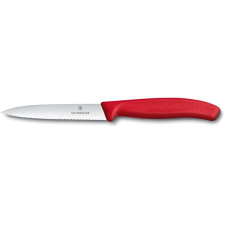 Victorinox zöldségkés recés pengével 10 cm - piros kés és bárd