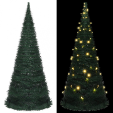 VID zöld összecsukható LED-es zsinórkarácsonyfa 210 cm műfenyő
