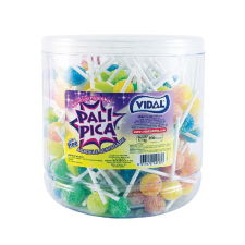 Vida&#039;s Vidal PALIPICA savanyú nyalóka vegyes gyümölcs - 1400 g csokoládé és édesség
