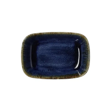  Vida Dark Ocean tál, 12x8 cm, 600 ml, porcelán tányér és evőeszköz