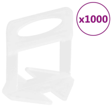 vidaXL 1000 db csempeszintező ék 1 mm kőműves és burkoló szerszám