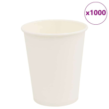 vidaXL 1000 db fehér papír kávéscsészék 8oz 200ml party kellék