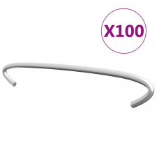 vidaXL 100 db horganyzott acél gabionhorog 15 cm kerti dekoráció