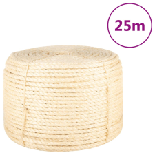 vidaXL 100% szizálkötél 12 mm 25 m építőanyag