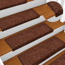 vidaXL 10 db barna lépcsőszőnyeg 65 x 25 cm lakástextília
