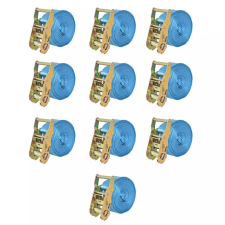 vidaXL 10 db kék racsnis spanifer, 2 tonna 6 m x 38 mm barkácsolás, csiszolás, rögzítés