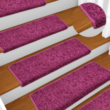 vidaXL 10 db lila lépcsőszőnyeg 65 x 21 x 4 cm lakástextília