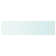 vidaXL 110x30 cm átlátszó panel üvegpolc (243851) bútor