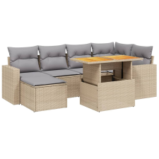 vidaXL 11 részes szürke polyrattan kerti ülőgarnitúra párnákkal kerti bútor