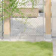 vidaXL 12 db horganyzott acélból oszlopalapok négyzet alakúak kerti bútor