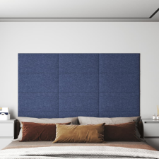 vidaXL 12 db kék szövet fali panel 60x30 cm 2,16 m² dekorburkolat