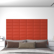 vidaXL 12 db piros műbőr fali panel 30 x 15 cm 0,54 m² tapéta, díszléc és más dekoráció