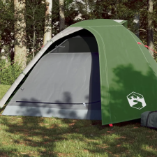 vidaXL 185T Taffeta 4-személyes zöld kempingsátor 267x272x145 cm sátor