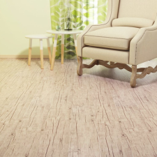 vidaXL 18 darabos, világos szürke PVC padlóburkolat 5,26 m² lakástextília