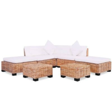 vidaXL 18 részes természetes rattan kanapészett kerti bútor