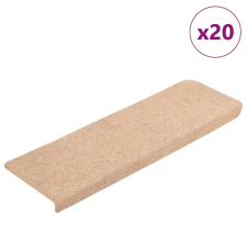 vidaXL 20 db barna öntapadó lépcsőszőnyeg 65x21x4 cm lakástextília
