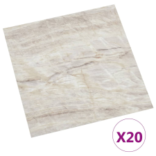 vidaXL 20 db bézs színű öntapadó PVC padlólap 1,86 m² (330131) járólap