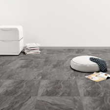 vidaXL 20 db fekete mintás öntapadó PVC padlólap 1,86 m² dekorburkolat