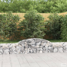 vidaXL 20 db íves horganyzott vas gabion kosár 300x30x40/60 cm kerti tárolás