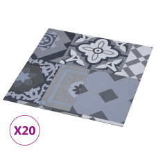 vidaXL 20 db színes mintás öntapadó PVC padlólap 1,86 m² (330169) járólap