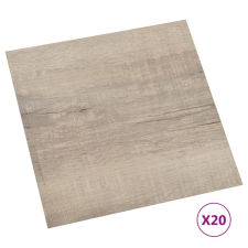 vidaXL 20 db tópszínű öntapadó PVC padlólap 1,86 m² (330158) járólap