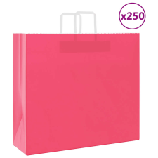 vidaXL 250 db rózsaszín kraft papírzacskók fogantyúkkal 54x15x49 cm ajándéktasak