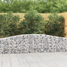 vidaXL 25 db íves horganyzott vas gabion kosár 400x30x60/80 cm bútor