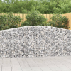 vidaXL 25 db íves horganyzott vas gabion kosár 400x50x100/120 cm