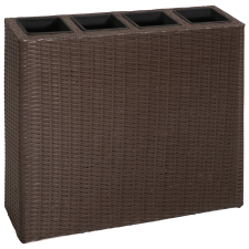 vidaXL 2 darab barna polyrattan kerti magaságyás 4 kaspóval (279083) kerti tárolás