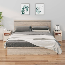 vidaXL 2 darab tömör fenyőfa éjjeliszekrény 40 x 35 x 49 cm bútor