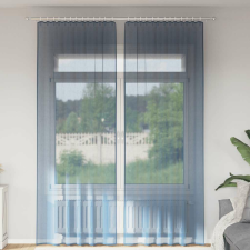 vidaXL 2 db 140x260 fátyolfüggönyök hurokkal 140x260 cm lakástextília