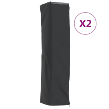 vidaXL 2 db 420D oxford-szövet fűtőkészülék huzat 58x58x228 cm kerti bútor