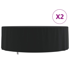 vidaXL 2 db 420D oxford-szövet kerti bútorhuzat Ø 244x71 cm kerti bútor