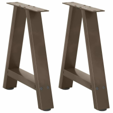 vidaXL 2 db acél dohányzóasztal lábak A-alakú 50x(42-43) cm bútor