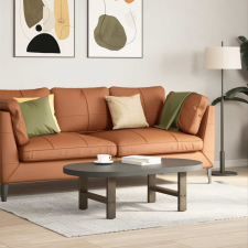 vidaXL 2 db acél dohányzóasztal lábak natúr acél 50x(30-31) cm bútor