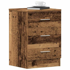 vidaXL 2 db antik fa szerelt fa éjjeliszekrények 38x35x55 cm bútor