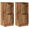 vidaXL 2 db antik fa színű szerelt fa tálalószekrény 30 x 30 x 70 cm (856960)